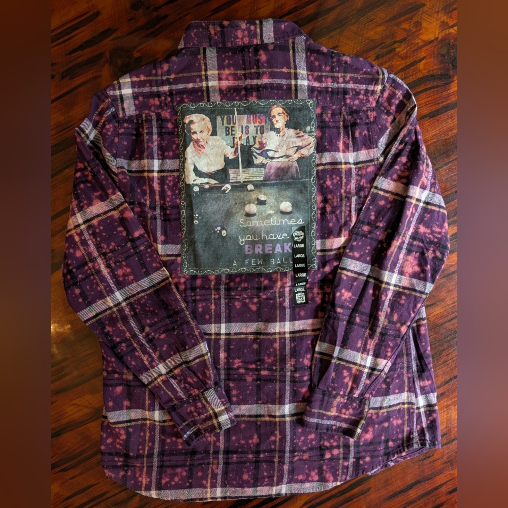 NEW Angry Minnow Size L Breaking Balls Flannel